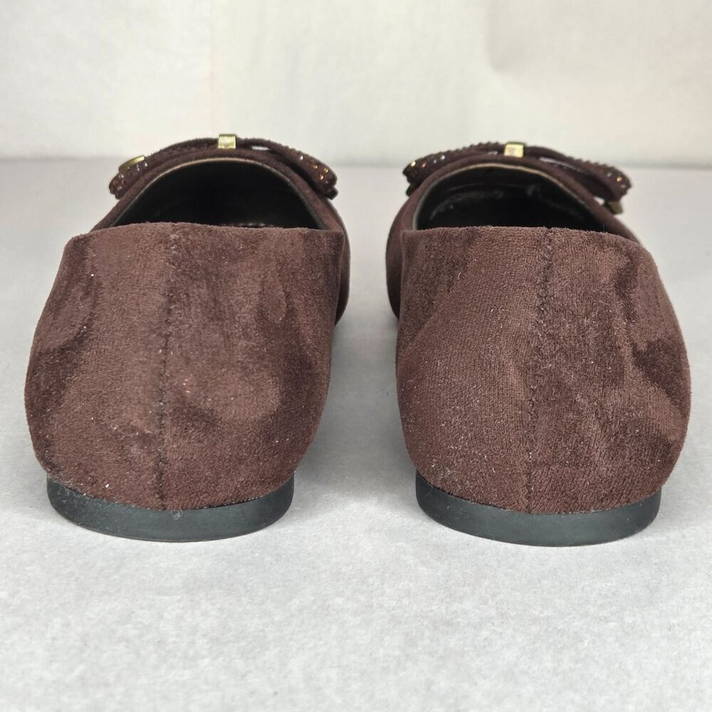 NWOT Kenneth Cole Reaction Women's Ellie Chocolate Brown Ballet Flats - Picture 4 of 8